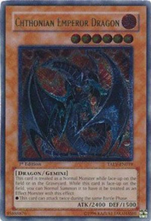 Chthonian Emperor Dragon [TAEV-EN019] Ultimate Rare