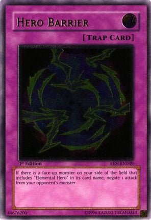 Hero Barrier (UTR) (Ultimate Rare) [EEN-EN049] Elemental Energy Unlimited