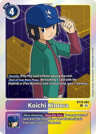 Koichi Kimura [BT18-094] [Release Special Booster 2.0] Foil