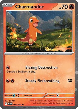 Charmander - 004/165 (Cosmos Holo) [Miscellaneous Cards & Products] Holofoil