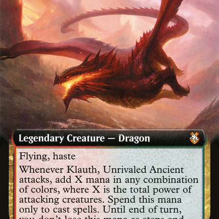 Klauth, Unrivaled Ancient (Extended Art) [Forgotten Realms Commander]