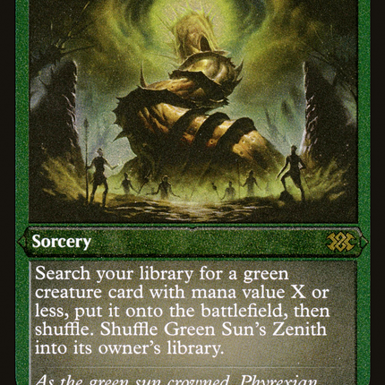 Green Sun's Zenith [Double Masters 2022] Etched Foil
