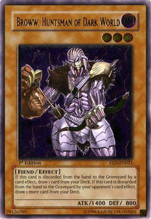 Broww, Huntsman of Dark World (UTR) (Ultimate Rare) [EEN-EN021] Elemental Energy 1st Edition