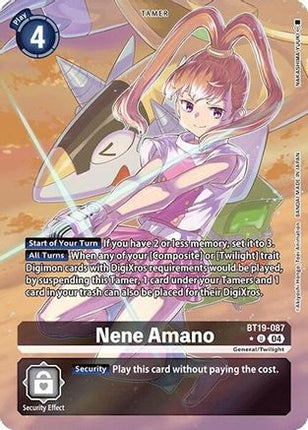 Nene Amano (Alternate Art) [BT19-087] [Release Special Booster 2.0] Foil