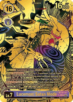Lucemon: Satan Mode (Textured) [BT18-101] [Release Special Booster 2.0] Foil