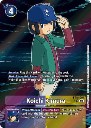 Koichi Kimura (Release Special Booster 2.0: Box Promotion Pack) [BT18-094] [Release Special Booster 2.0] Foil