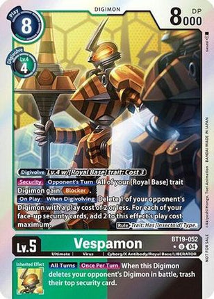 Vespamon (Release Special Booster 2.0: Box Promotion Pack) [BT19-052] [Release Special Booster 2.0] Foil