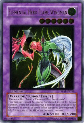 Elemental HERO Flame Wingman (UTR) (Ultimate Rare) [TLM-EN035] The Lost Millennium Unlimited