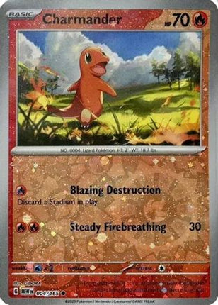 Charmander - 004/165 (Reverse Cosmos Holo) (Costco Exclusive) [Miscellaneous Cards & Products] Holofoil