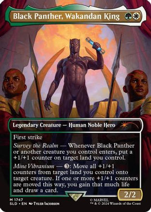Black Panther, Wakandan King (Rainbow Foil) [Secret Lair Drop Series] Foil