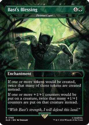 Bast's Blessing - Primal Vigor (Rainbow Foil) [Secret Lair Drop Series] Foil