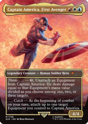 Captain America, First Avenger (Rainbow Foil) [Secret Lair Drop Series] Foil