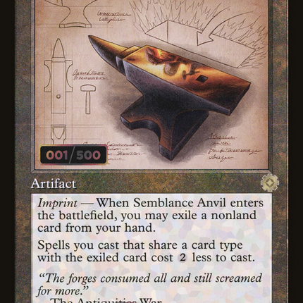 Semblance Anvil (Retro) [The Brothers' War Retro Artifacts] Serialized Foil