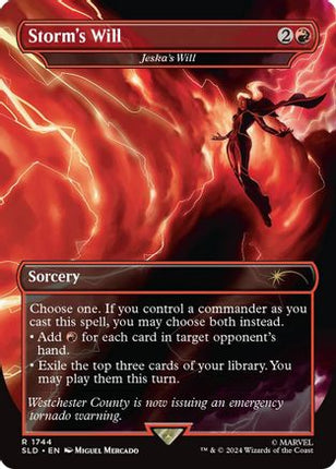 Storm's Will - Jeska's Will (Rainbow Foil) [Secret Lair Drop Series] Foil