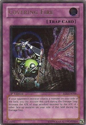 Covering Fire (UTR) (Ultimate Rare) [RDS-EN060] Rise of Destiny 1st Edition