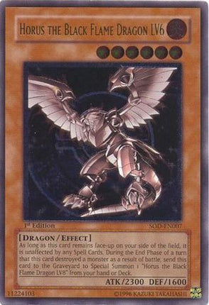 Horus the Black Flame Dragon LV6 (UTR) (Ultimate Rare) [SOD-EN007] Soul of the Duelist Unlimited