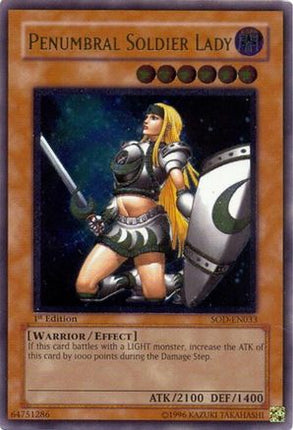 Penumbral Soldier Lady (UTR) (Ultimate Rare) [SOD-EN033] Soul of the Duelist Unlimited
