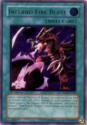 Inferno Fire Blast (UTR) (Ultimate Rare) [SOD-EN042] Soul of the Duelist 1st Edition