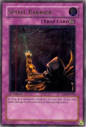 Spirit Barrier (UTR) (Ultimate Rare) [SOD-EN051] Soul of the Duelist 1st Edition
