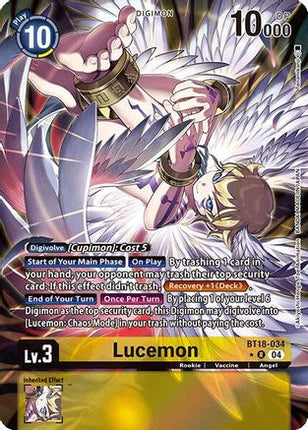 Lucemon (Alternate Art) [BT18-034] [Release Special Booster 2.0] Foil