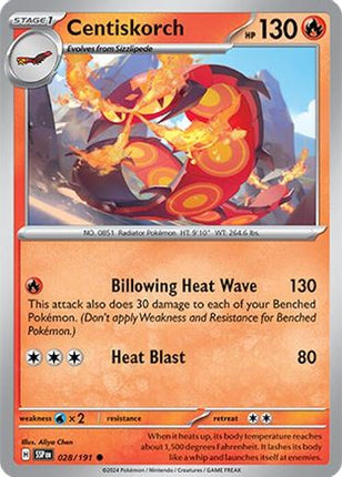 Centiskorch - 28/191 [SV08: Surging Sparks] Reverse Holofoil