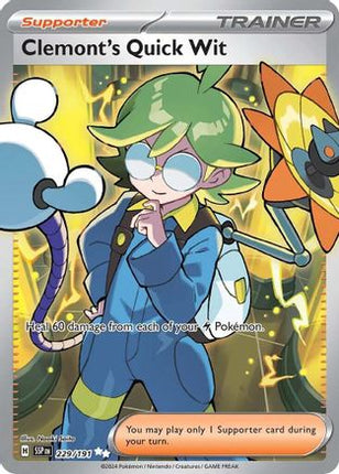 Clemont's Quick Wit - 229/191 [SV08: Surging Sparks] Holofoil