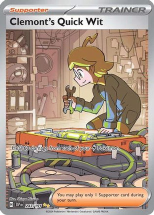 Clemont's Quick Wit - 243/191 [SV08: Surging Sparks] Holofoil