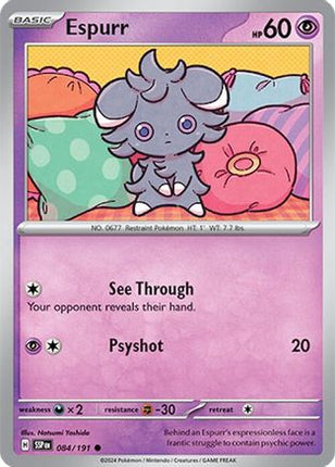 Espurr - 84/null [SV08: Surging Sparks] Reverse Holofoil