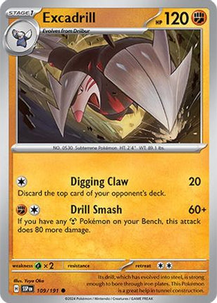 Excadrill - 109/null [SV08: Surging Sparks] Reverse Holofoil
