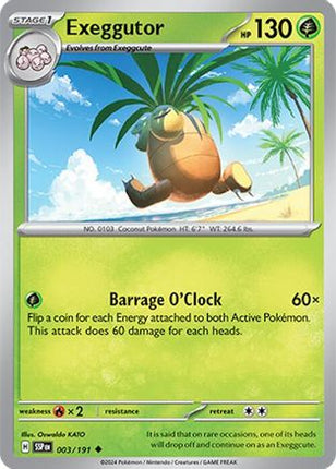 Exeggutor - 3/191 [SV08: Surging Sparks] Reverse Holofoil