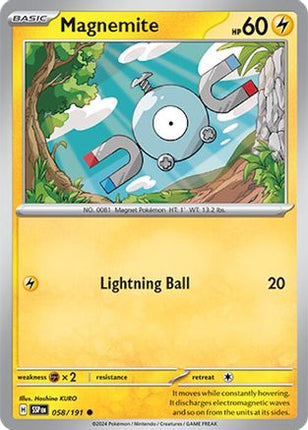 Magnemite - 58/191 [SV08: Surging Sparks] Reverse Holofoil