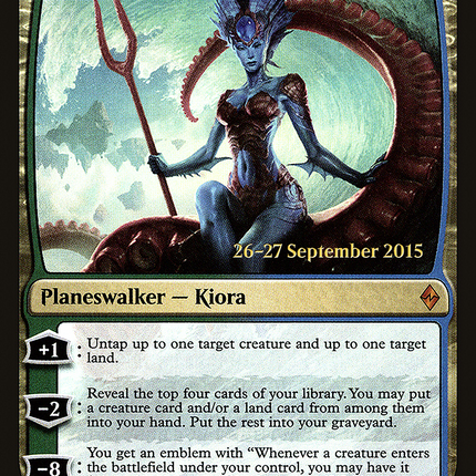 Kiora, Master of the Depths [Battle for Zendikar Promos] Prerelease Foil