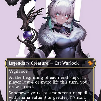 Y'shtola, Night's Blessed (Borderless) (Surge Foil) [Commander: FINAL FANTASY] Foil