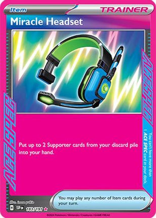 Miracle Headset - 183/null [SV08: Surging Sparks] Holofoil