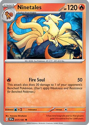 Ninetales - 17/null [SV08: Surging Sparks] Reverse Holofoil
