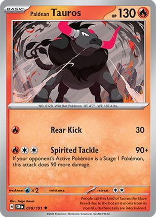 Paldean Tauros - 018/191 [SV08: Surging Sparks]
