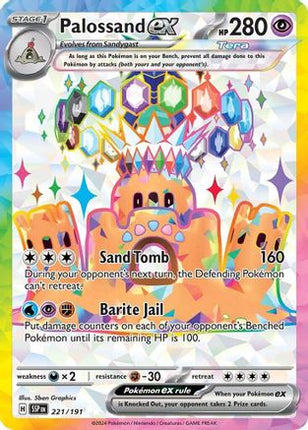 Palossand ex - 221/191 [SV08: Surging Sparks] Holofoil