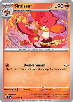 Simisear - 23/191 [SV08: Surging Sparks] Reverse Holofoil