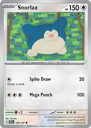 Snorlax - 144/191 [SV08: Surging Sparks] Reverse Holofoil