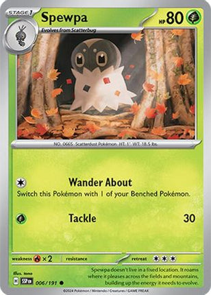 Spewpa - 6/191 [SV08: Surging Sparks] Reverse Holofoil