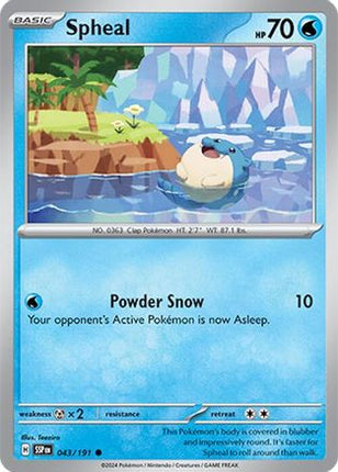 Spheal - 043/191 [SV08: Surging Sparks] Reverse Holofoil