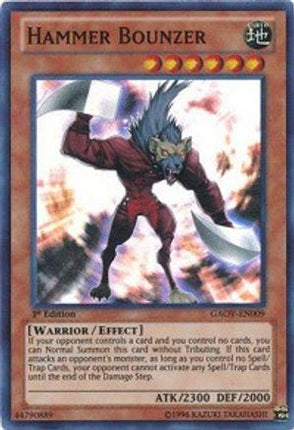 Hammer Bounzer (Super Rare) [GAOV-EN009] 1st Edition