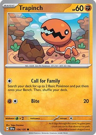Trapinch - 104/191 [SV08: Surging Sparks] Reverse Holofoil