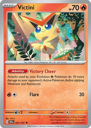 Victini - 21/null [SV08: Surging Sparks]