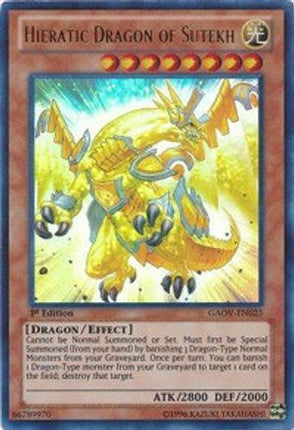 Hieratic Dragon of Sutekh (Ultra Rare) [GAOV-EN025] Unlimited
