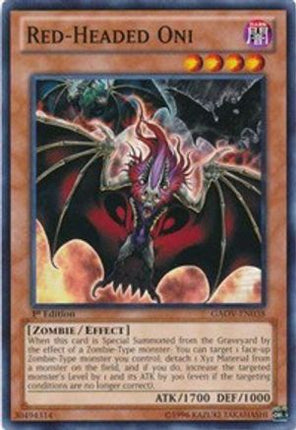 Red-Headed Oni (Common / Short Print) [GAOV-EN038] 1st Edition