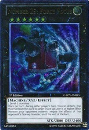 Number 25: Force Focus (UTR) (Ultimate Rare) [GAOV-EN045] Unlimited