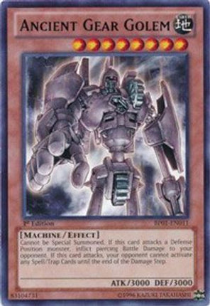 Ancient Gear Golem (Rare) [BP01-EN011] 1st Edition