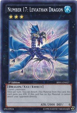 Number 17: Leviathan Dragon (Rare) [BP01-EN027] 1st Edition