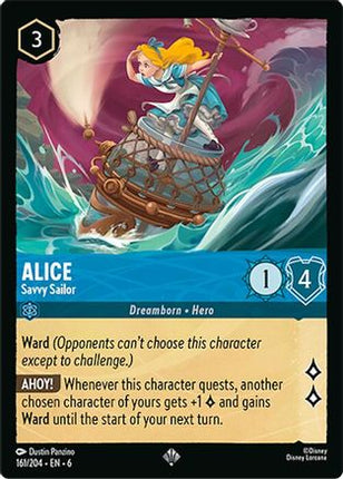 Alice - Savvy Sailor (161/204) - Azurite Sea Cold Foil